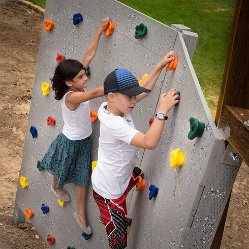 Squirrel Products Deluxe Extra Large Rock Climbing Holds for Kids, DIY Indoor & Outdoor Playground Accessories, Ages 3+