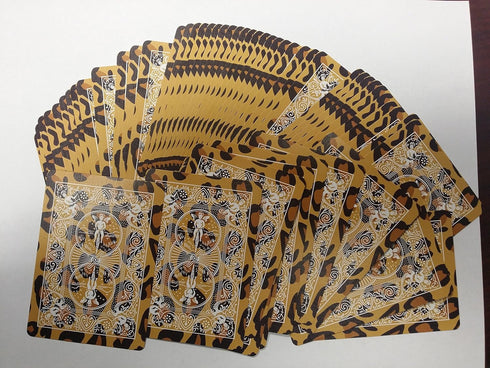 Bicycle Leopard Deck Playing Cards with Leopard Skin Back Design