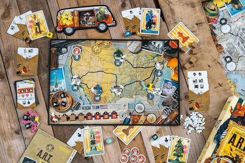 The A.R.T. Project | Cooperative Strategy Board Game | Card Drafting, Zone of Control Game | Coop and Solo Play for