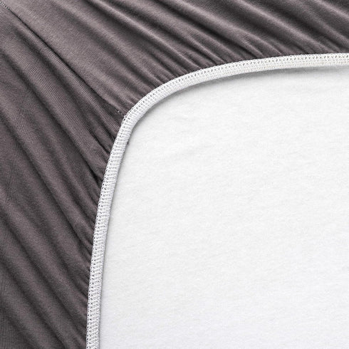 SHEETWORLD.COM 31x39 100% Fitted Playard Sheet - Compatible with Maxi COSI Swift Cotton Dark Gray