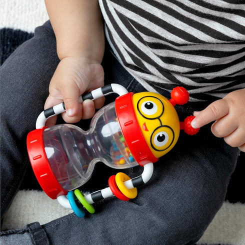 Baby Einstein Cal’s Sensory Shake-up Rattle Toy, BPA Free, for Infants 3 Months and Up