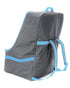 Backpack Car Seat Travel Bag Adjustable, Padded for Car Seats Car Seat Travel Tote (Gray with Black Trim)
