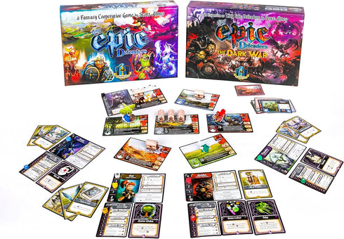 Gamelyn Games Tiny Epic Defenders, The Dark War Expansion, Multiplayer Strategy Board Game