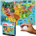Think2Master Colorful United States Map - 500 Pieces Large Format Jigsaw Puzzle for Kids, Teens, Adults, Families