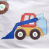 J-pinno Bulldozers Set, 100% 47" 59", Cars Digger Tractors Boys Girls Cartoon Duvet Cover + Pillowcase Zipper Closure