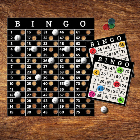 Deluxe Metal Bingo Case - Bingo Night Play Kit with Cage, Balls, Markers & Cards