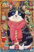 Pintoo Jigsaw Puzzles 600 Piece for Adults, Cotton Lion - Cat's Christmas Collection, Easy Storage