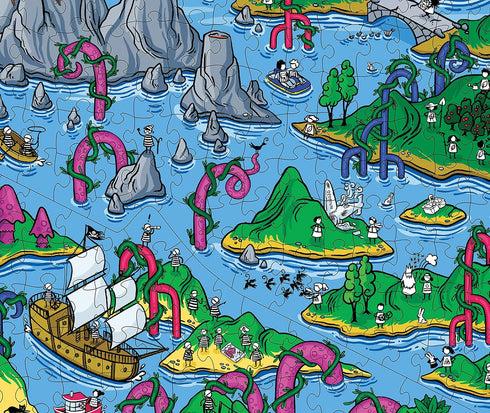 1000-Piece The Happy Isles Jigsaw Puzzle from The Magic Puzzle Company Series One