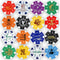 DA VINCI Golf Ball Marker Poker Chip Collection - 11.5 Gram Striped Chips