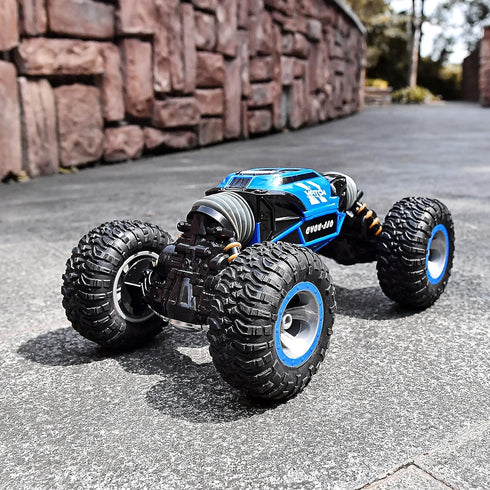 BEZGAR TD141 RC Cars, 1:14 Scale Remote Control Car, 4WD Transform 15 KMH All Terrains Crawler RC Stunt Car for Boys