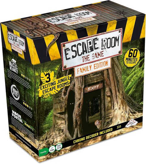 Identity Games Escape Room The Game, Family Edition - 3 Exciting Jungle Rooms, Mystery Board Game for Family