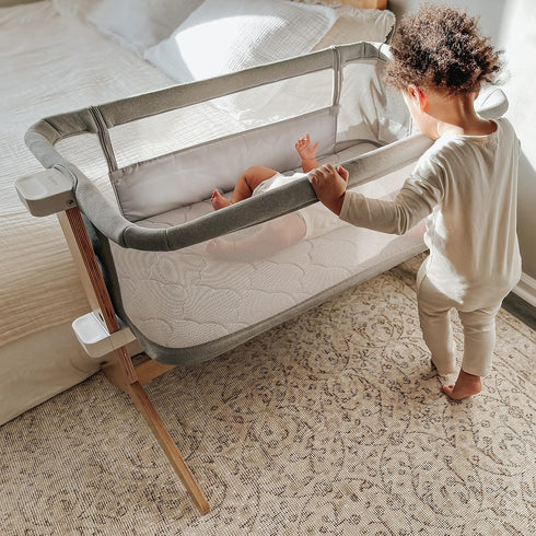 (2-Pack) 100% 19" 35" Newton Baby Fitted Sheets for Bassinet & Bedside Sleeper, Essential Bassinet - Ultra-Breathable