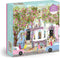 Galison Spring Terrace – 1000 Piece Joy Laforme Puzzle Featuring a Magnolia Neighborhood Day in Spring