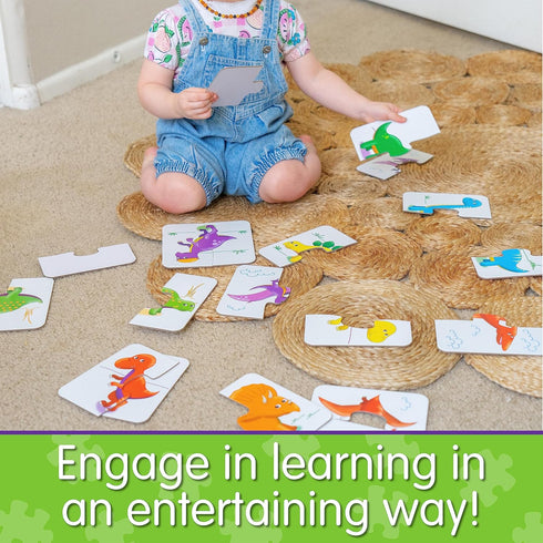 My First Match It - Dinosaurs by The Learning Journey, 15 Self-Correcting Puzzles for 2 Year Old Educational Toys