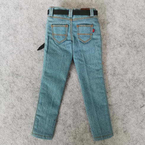 1/6 Custom Scale Light Blue Jeans Pants for 12" Male Action Figure Doll Clothes Toy