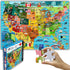 Think2Master 100 Pieces Colorful United States Map Jigsaw Puzzle for Kids, Size: 23.4” x 16.5”