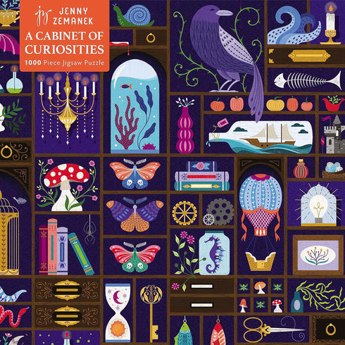 A Cabinet of Curiosities: 1000-piece Jigsaw Puzzle by Jenny Zemanek