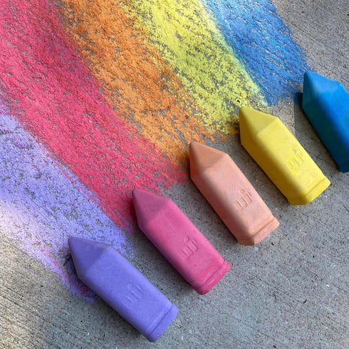Urban Infant Non-Toxic Sidewalk Chalk for Kids, Washable Outdoor Jumbo Chalk, Perfect Easter Basket Stuffer