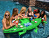 6 GoFloats GoPong Giant Party Gator Floating Alligator with Cooler and Cup Holders, Over ft Long
