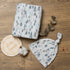 Miaoberry Forest Organic Muslin Swaddle Blankets for Baby Boy with Matching Hat and Wooden Hello World Newborn Sign |