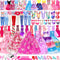 71 Pcs Doll Clothes and Accessories - 5 Wedding Gowns, 9 Fashion Dresses, 20 Shoes for 11.5 inch Doll Gift