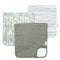 Copper Pearl Premium Baby Burp Cloths - 3-Pack Large Cotton, Extra Soft Spit Up Rags, 3 Absorbent Layers, 21" x 10"