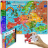 Think2Master 100 Pieces Map of Europe Jigsaw Puzzle, Fun Educational Toy for Kids Ages 4-8, Learning History