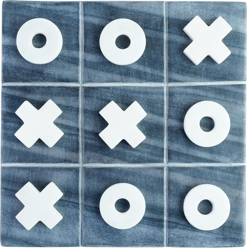 Crocon Tic Tac Toe Game - Table Games, Family House Game, Indoor Party Game, Large Grey Board