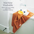 Natemia Premium Hooded Baby Towels - Ultra Soft Baby Bath Towel with Animal Design, Toddler Bath Towel, Newborn Towels