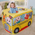 Cocomelon Musical Yellow School Bus Pop Up Tent, Foldable Imaginative Play for Ages 3+