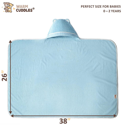 Premium Baby Bath Towel - Rayon Made from Bamboo Hooded Baby Towels - Newborn Baby Towel with Hood - Large Hooded Towel