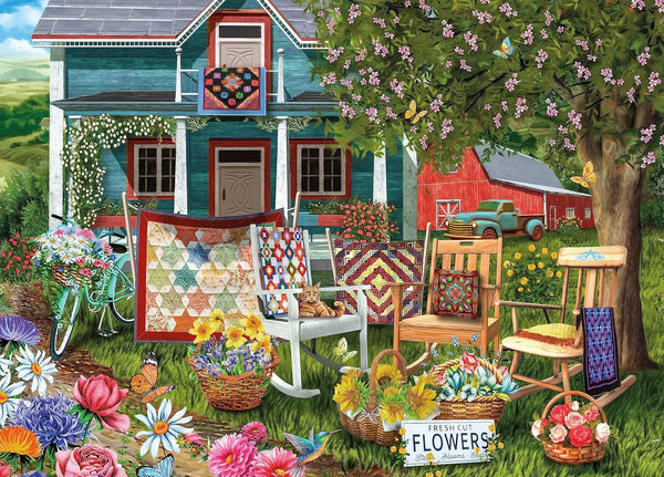 1000 Piece Jigsaw Puzzle - Colorful Quilts by Ceaco