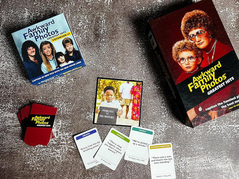 AWKWARD FAMILY PHOTOS GREATEST HITS: EXPANSION #1 GAME with New Hilarious Movie Lines