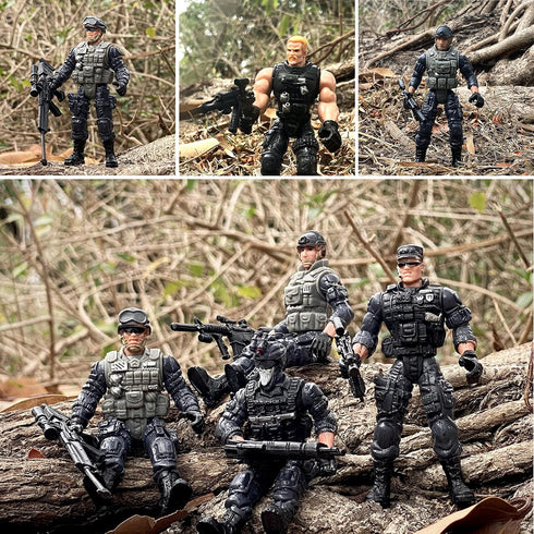 Army Men Toy Soldiers, Military Playset Toy with Weapon for Boys 4-7, Action Figures for Toddler Age 3+