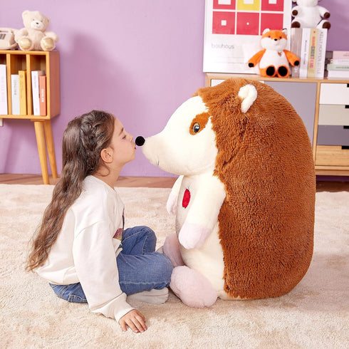 IKASA Giant Hedgehog Stuffed Animal Plush Toy, Large 23" Cute Jumbo Soft Toy, Gifts for Kids