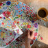 500 23" eeBoo Piece Puzzle - Blue Bird Yellow Bird Jigsaw Puzzle for Adults, Circular with Diameter Made with Recycled