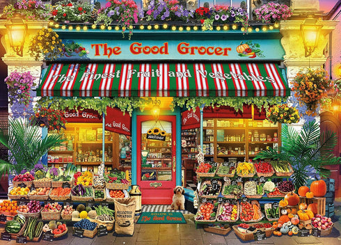 Ceaco - Good Grocer - Shop Windows 1000 Piece Jigsaw Puzzle by Gary Walton