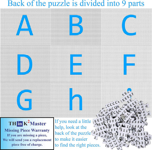 Think2Master Ocean Life 250 Pieces Jigsaw Puzzle - Fun Educational Toy for Kids, School & Families, Size: 14.2” X 19.3”