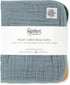 100% 20"x11" 4-Pack Set Parker Baby Muslin Burp Cloths | Cotton Burping Clothes, Newborn Essential | Must-Have Baby