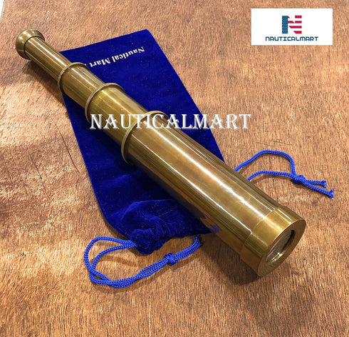NauticalMart Maritime Brass Antique Telescope Vintage Functional Spyglass Sailor Gifts
