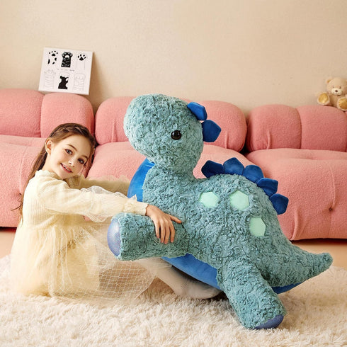 Giant Stegosaurus Stuffed Animal Plush Toy - 30" Large Dinosaur - Jumbo Cute Plushy Birthday Gift for Kids