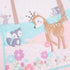 CribMATE 3 Set Set Pieces Pink Animal Nursery Crib Bedding for Girls Quilt/Fitted Sheet/Skirt Baby Girl Embroidery Deer