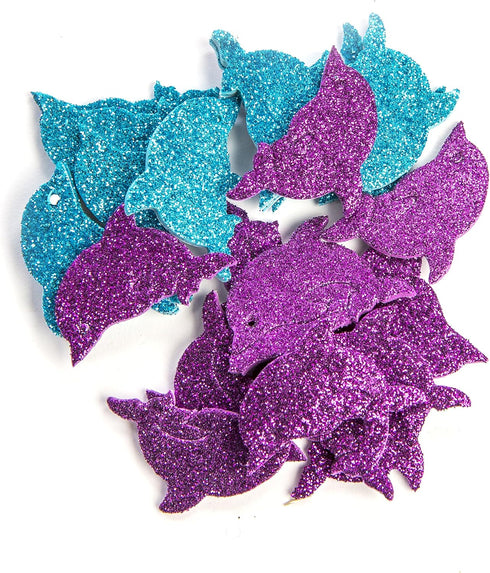 Creative Hands Glitter Foam Stickers, Fish and Dolphin