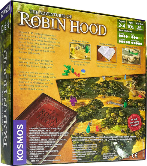 The Adventures of Robin Hood, A Kosmos Game, Family-Friendly Cooperative Role-Player Game for 2 to 4 Players
