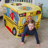 Cocomelon Musical Yellow School Bus Pop Up Tent, Foldable Imaginative Play for Ages 3+