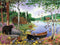 550 Piece Puzzle for Adults by J. Charles, Black Bear and Cabin, 24X18 Country Life Jigsaw (02632-SB)