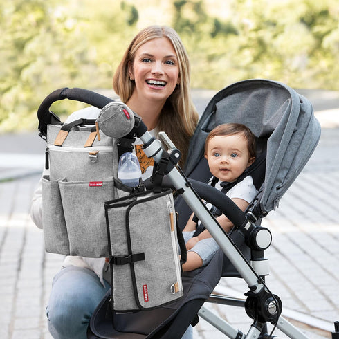 Portable Baby Changing Pad - Pronto in Grey Melange