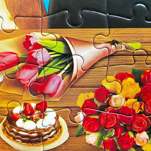 100 6-8 8-10, Piece Puzzles for Kids Ages Jigsaw Puzzles for Adults Seniors - Puppy Birthday Party