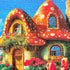 300 Piece Puzzles for Adults Kids - Easter Puzzles - Mushroom House Easter