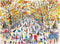 Galison Michael Storrings Fall in Central Park 1000 Piece Puzzle - Bright and Bold Artwork for Adults and Families
